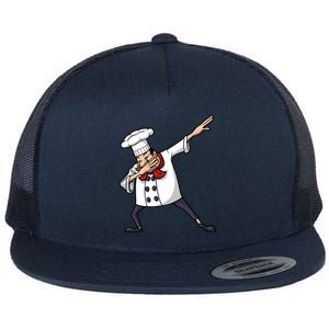 Funny Chef Design Cook Hiphop Dabbing Dance Great Gift Flat Bill Trucker Hat