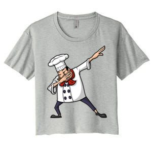 Funny Chef Design Cook Hiphop Dabbing Dance Great Gift Women's Crop Top Tee