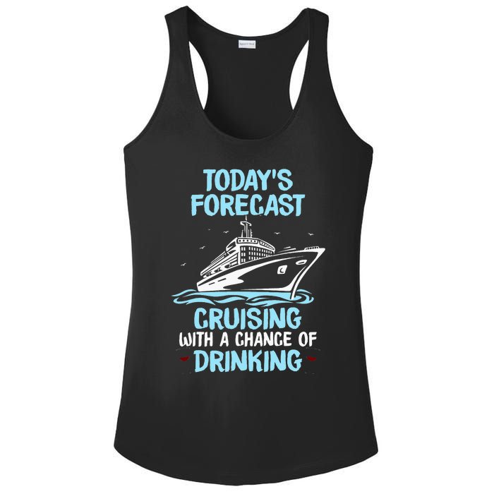 Funny Cruise Design For Cruising Boat Trip Lovers Ladies PosiCharge Competitor Racerback Tank