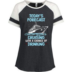 Funny Cruise Design For Cruising Boat Trip Lovers Enza Ladies Jersey Colorblock Tee