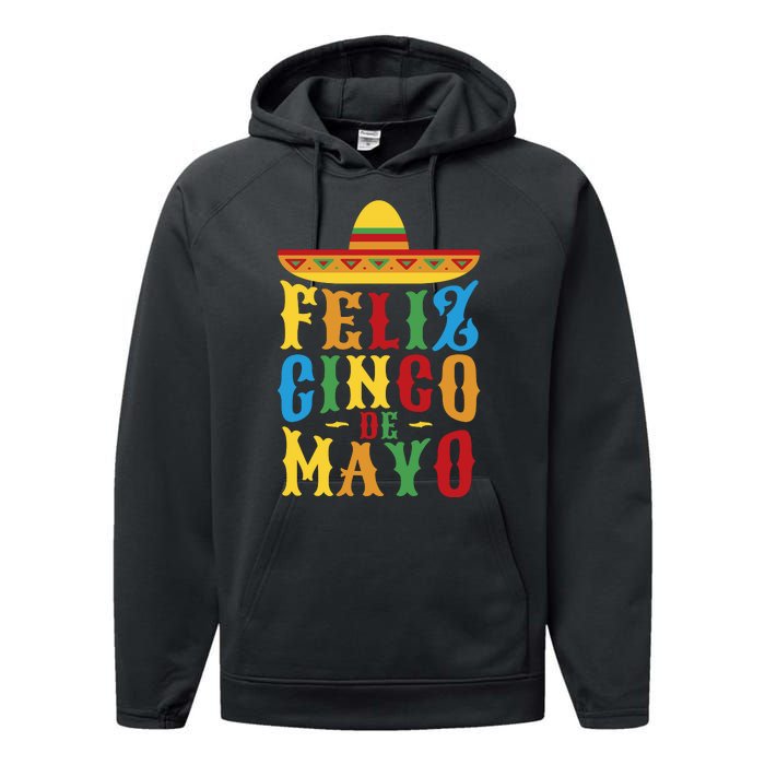 Feliz Cinco De Mayo Performance Fleece Hoodie