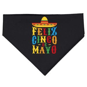 Feliz Cinco De Mayo USA-Made Doggie Bandana