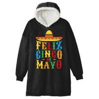 Feliz Cinco De Mayo Hooded Wearable Blanket