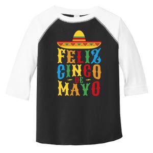 Feliz Cinco De Mayo Toddler Fine Jersey T-Shirt