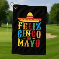 Feliz Cinco De Mayo Golf Towel