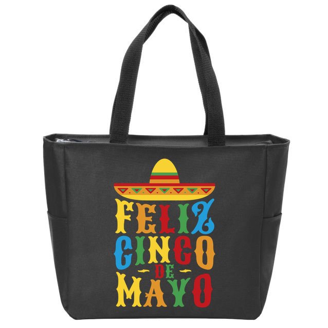 Feliz Cinco De Mayo Zip Tote Bag