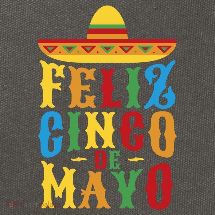 Feliz Cinco De Mayo Cotton Canvas Backpack
