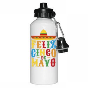 Feliz Cinco De Mayo Aluminum Water Bottle