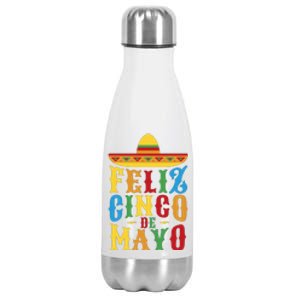 Feliz Cinco De Mayo Stainless Steel Insulated Water Bottle