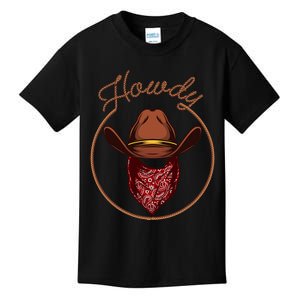 Funny Cowboy Design Rodeo Bull Rider Cowboy Kids T-Shirt