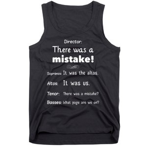 Funny Choir Director Soprano Alto Tenor Bass Tank Top