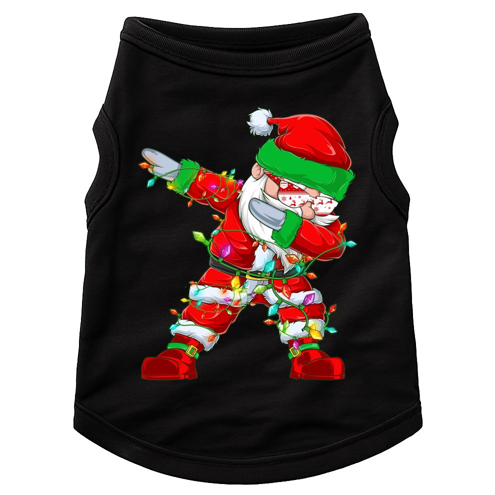 Funny Christmas Dabbing Santa Claus Doggie Tank