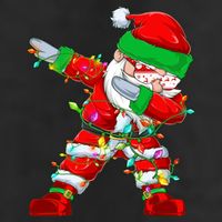 Funny Christmas Dabbing Santa Claus Adult Drive Performance Visor