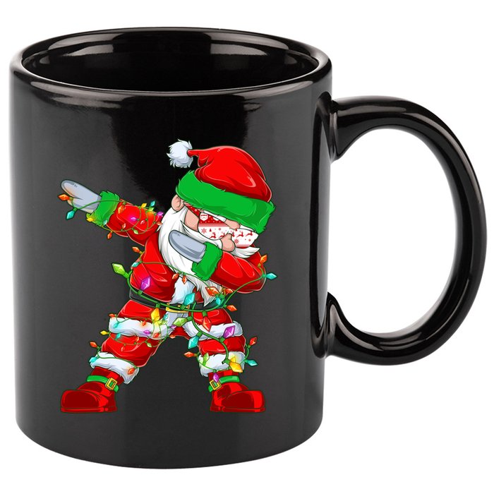Funny Christmas Dabbing Santa Claus 11oz C Handle Ceramic Mug