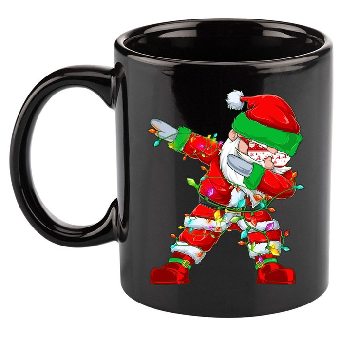 Funny Christmas Dabbing Santa Claus 11oz C Handle Ceramic Mug