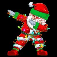 Funny Christmas Dabbing Santa Claus Bag