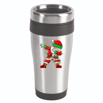 Funny Christmas Dabbing Santa Claus 16oz Travel Tumbler