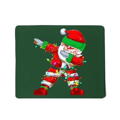 Funny Christmas Dabbing Santa Claus Mousepad