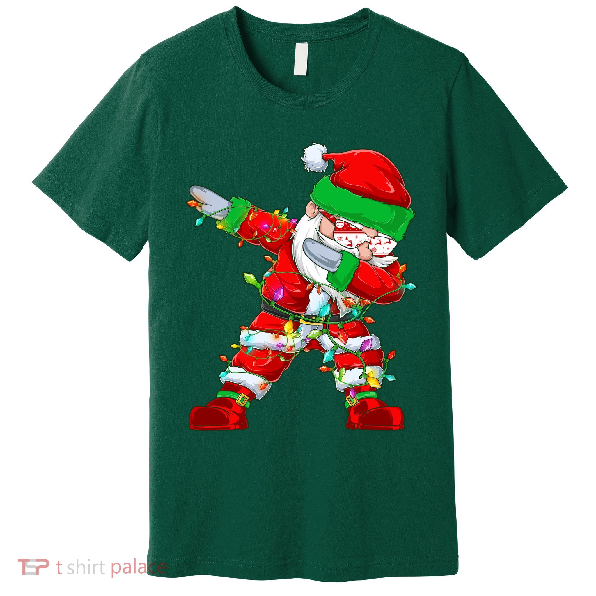 Funny Christmas Dabbing Santa Claus Premium T-Shirt