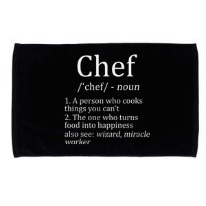 Funny Chef Definition Cooking Kitchen Gift Microfiber Hand Towel