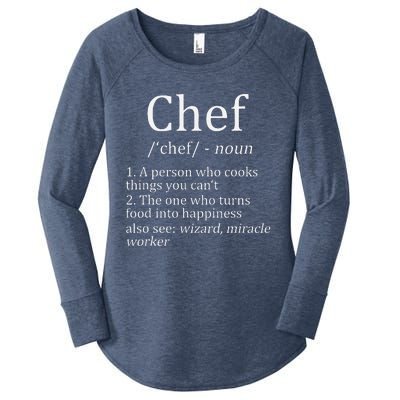 Funny Chef Definition Cooking Kitchen Gift Women's Perfect Tri Tunic Long Sleeve Shirt