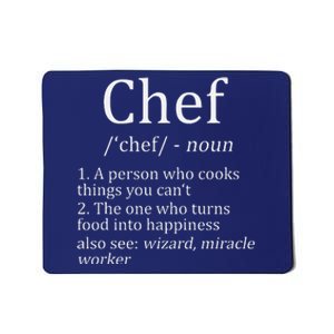 Funny Chef Definition Cooking Kitchen Gift Mousepad