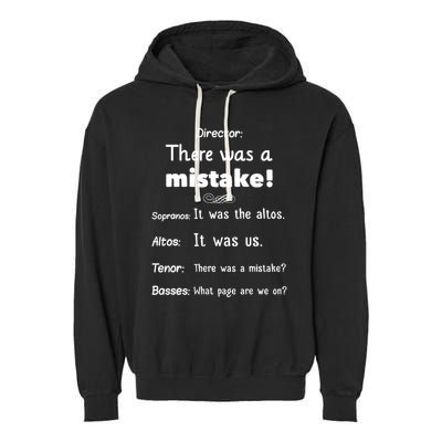Funny Choir Director Soprano Alto Tenor Bass Garment-Dyed Fleece Hoodie