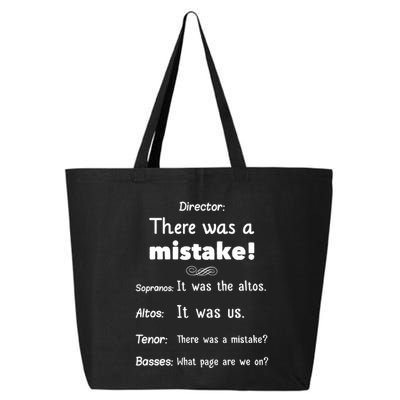 Funny Choir Director Soprano Alto Tenor Bass 25L Jumbo Tote