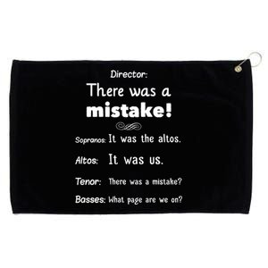 Funny Choir Director Soprano Alto Tenor Bass Grommeted Golf Towel