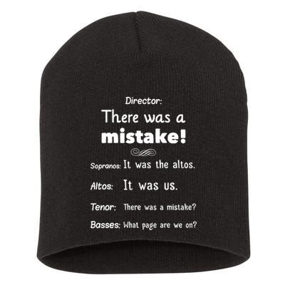 Funny Choir Director Soprano Alto Tenor Bass Short Acrylic Beanie