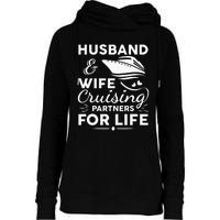 Funny Cruising Design For Husband Wife Couples Cruise Ship Womens Funnel Neck Pullover Hood