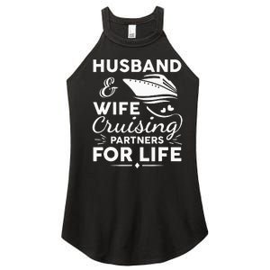 Funny Cruising Design For Husband Wife Couples Cruise Ship Women's Perfect Tri Rocker Tank