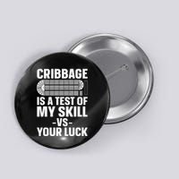 Funny Cribbage Design For Card Game Cribbage Lover Button