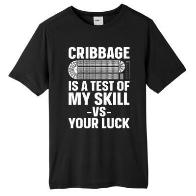 Funny Cribbage Design For Card Game Cribbage Lover Tall Fusion ChromaSoft Performance T-Shirt