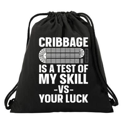 Funny Cribbage Design For Card Game Cribbage Lover Drawstring Bag
