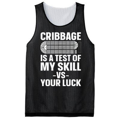 Funny Cribbage Design For Card Game Cribbage Lover Mesh Reversible Basketball Jersey Tank