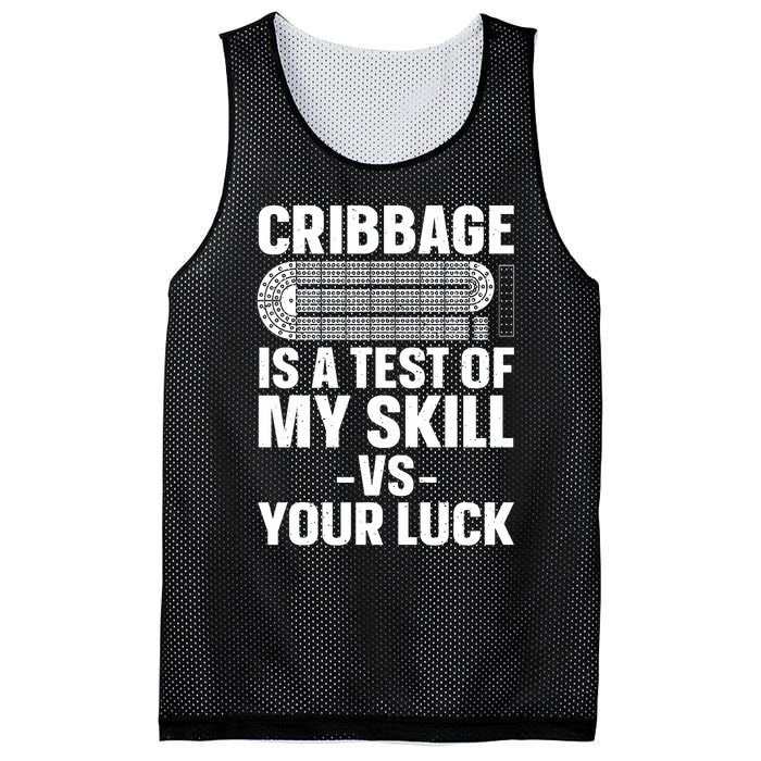 Funny Cribbage Design For Card Game Cribbage Lover Mesh Reversible Basketball Jersey Tank