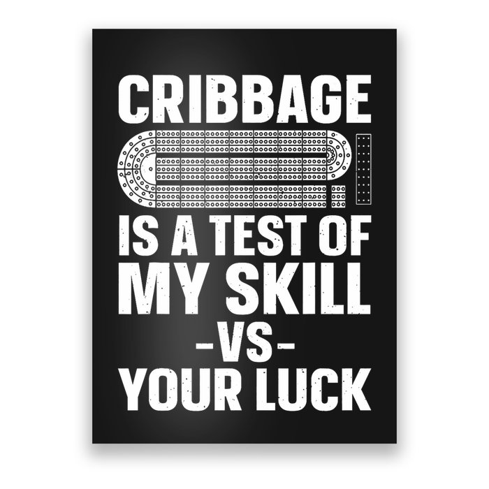 Funny Cribbage Design For Card Game Cribbage Lover Poster