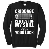 Funny Cribbage Design For Card Game Cribbage Lover Tall Sweatshirt