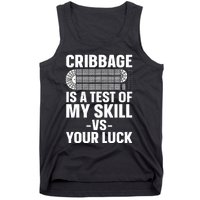 Funny Cribbage Design For Card Game Cribbage Lover Tank Top