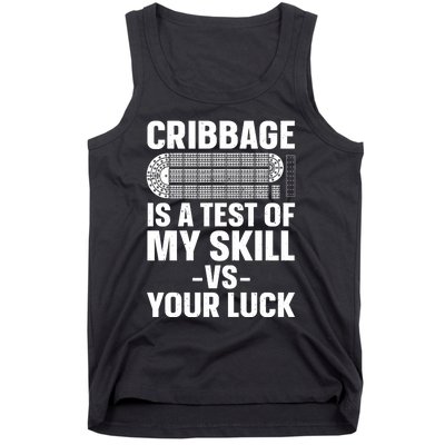 Funny Cribbage Design For Card Game Cribbage Lover Tank Top