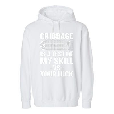 Funny Cribbage Design For Card Game Cribbage Lover Garment-Dyed Fleece Hoodie