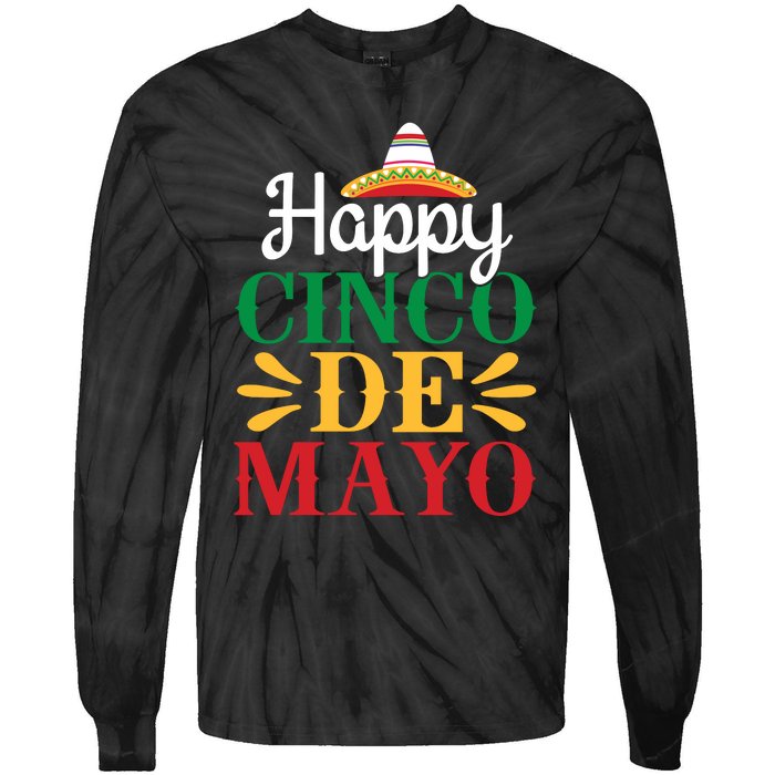 Fiesta Cinco De Mayo Tie-Dye Long Sleeve Shirt