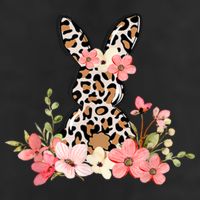 Floral Cheetah Easter Bunny Trucker Hat