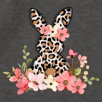 Floral Cheetah Easter Bunny Vector Backpack
