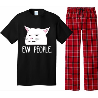 Funny Cat Ew People Love Cats Gift Pajama Set