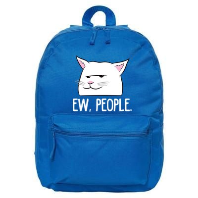 Funny Cat Ew People Love Cats Gift 16 in Basic Backpack
