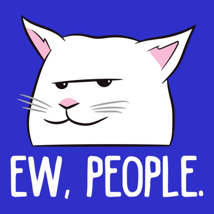 Funny Cat Ew People Love Cats Gift 16 in Basic Backpack