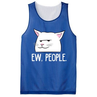 Funny Cat Ew People Love Cats Gift Mesh Reversible Basketball Jersey Tank