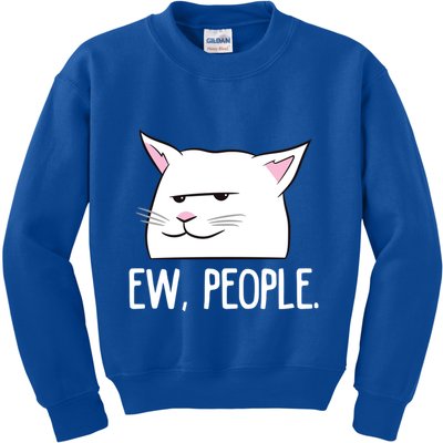 Funny Cat Ew People Love Cats Gift Kids Sweatshirt